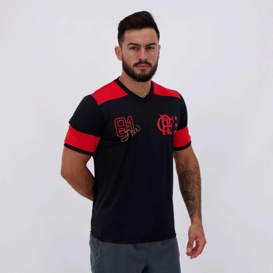 Camiseta Braziline Flamengo Nova Zico Retrô - Masculino