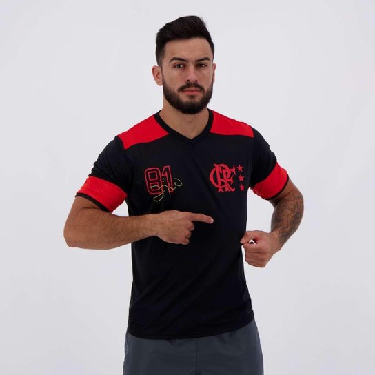 Camiseta Braziline Flamengo Nova Zico Retrô - Masculino