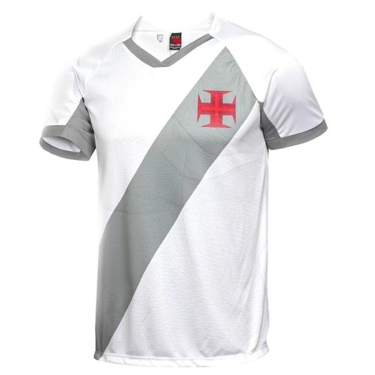 Camiseta Braziline Vasco Wemix Masculina - Branco Menor preço em Camiseta Braziline Vasco Wemix Masculina - Branco