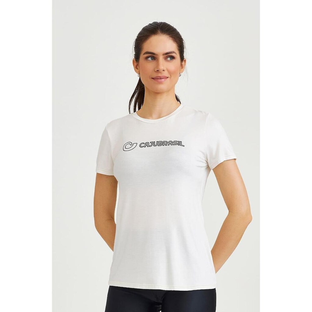 Camiseta Caju Brasil Viscose Clássica Feminina