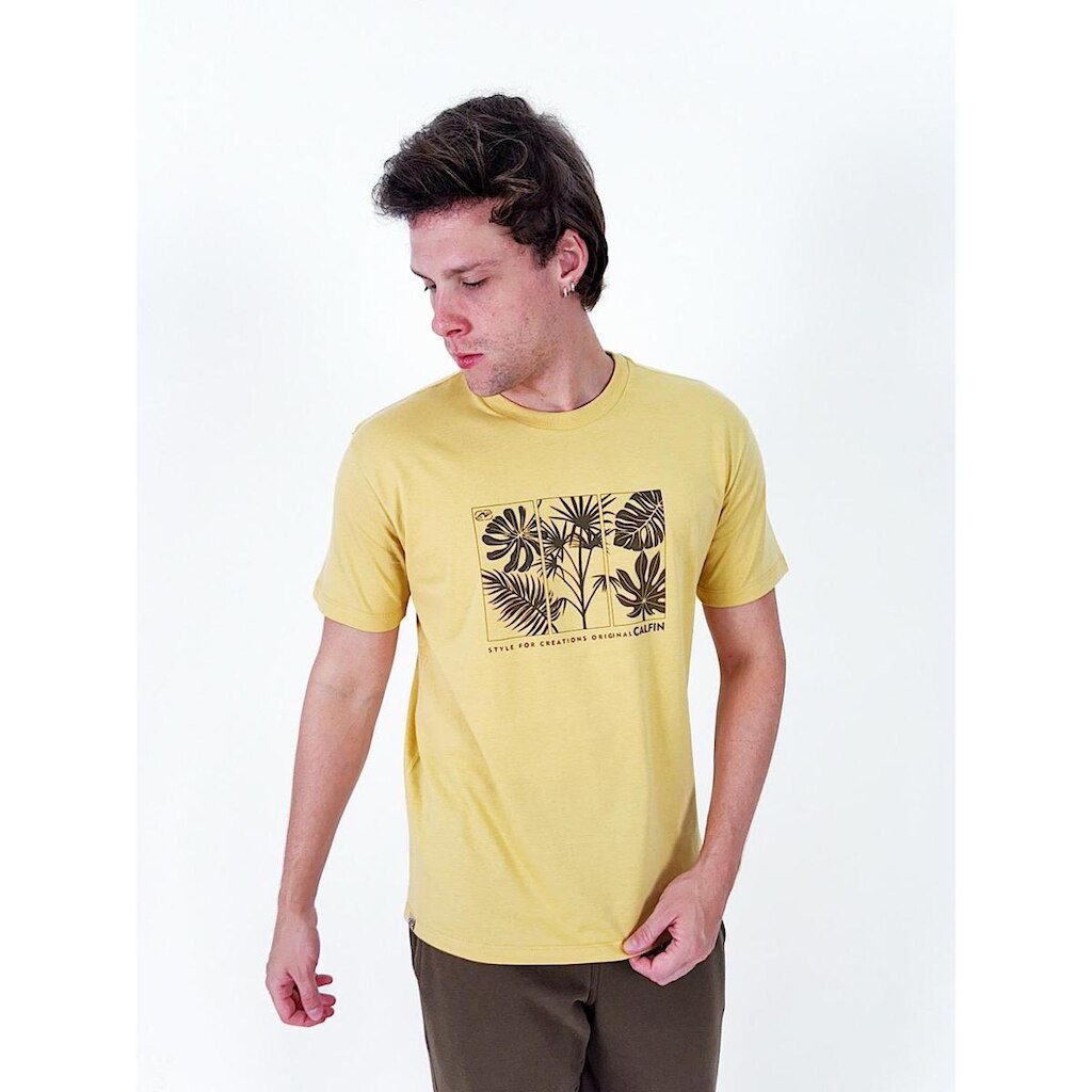 Camiseta Calfin Folhagem Creations