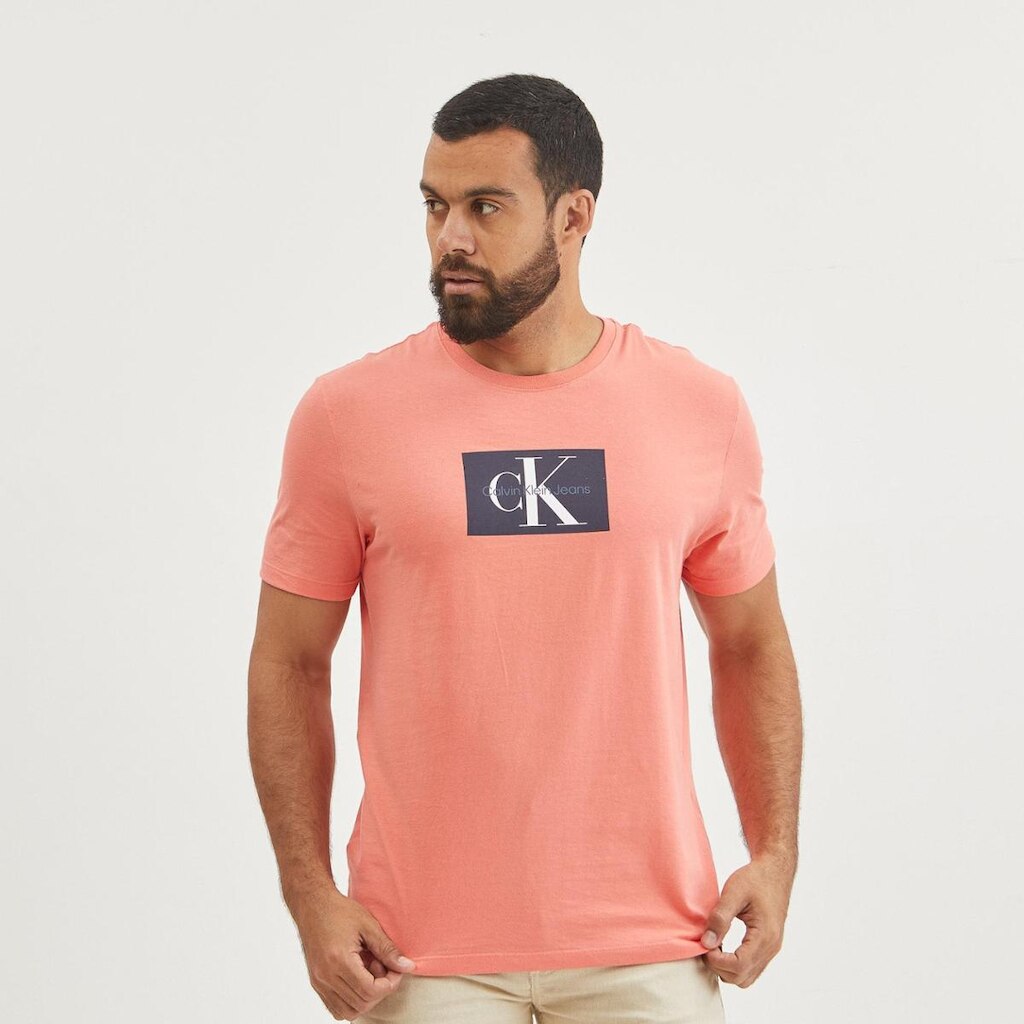 Camiseta Calvin Klein CKJ Re Issue Retângulo