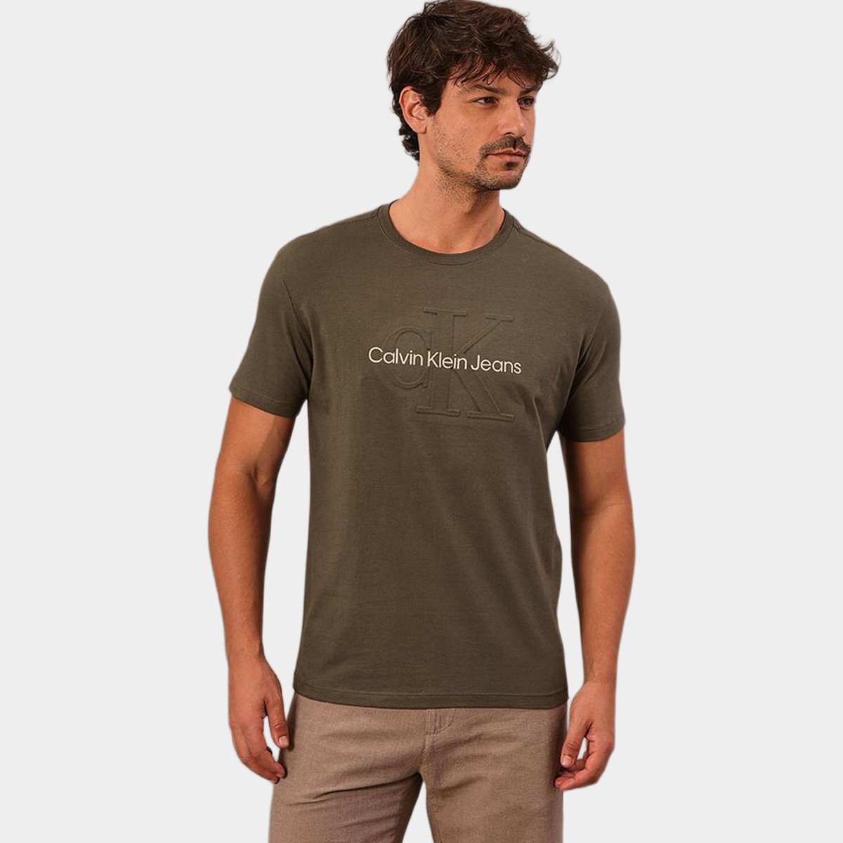Camiseta Calvin Klein Embossed Masculina - 1