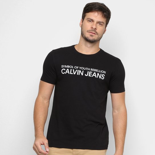 Camiseta Calvin Klein Estampada Masculina - Preto é ruim? Camiseta Calvin Klein Estampada Masculina - Preto é boa?