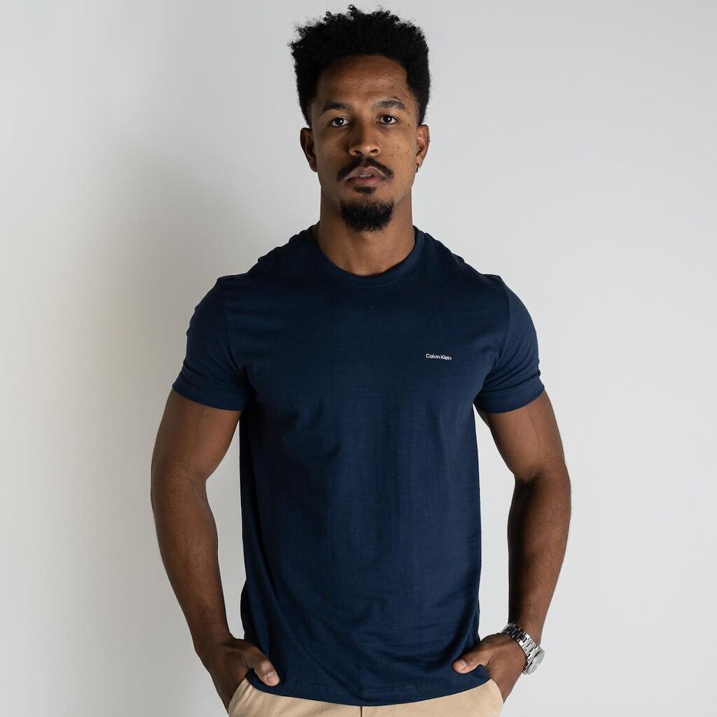 Camiseta Calvin Klein Flamê Azul Marinho