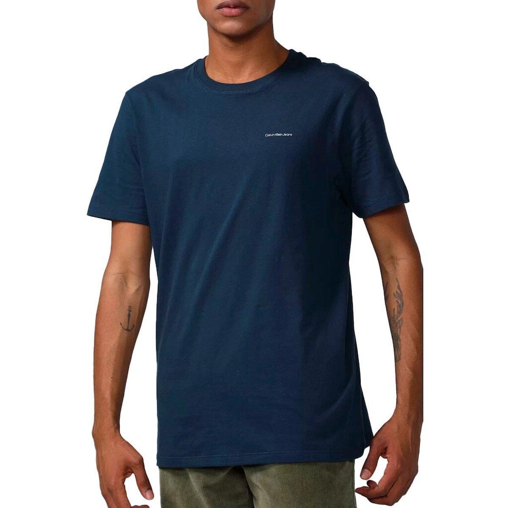 Camiseta Calvin Klein Flamê manga curta marinho