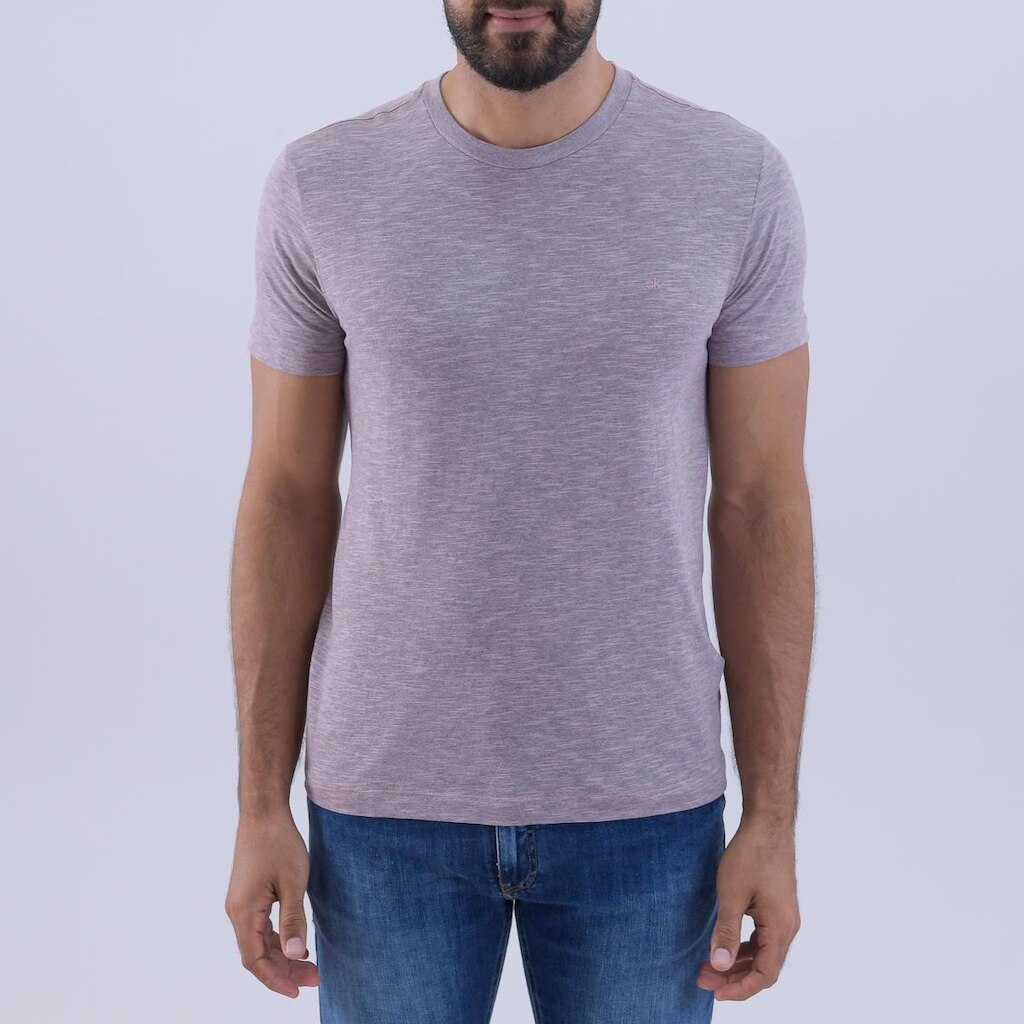 Camiseta Calvin Klein Flamê Mescla Claro