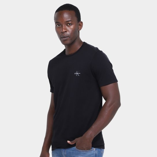 Camiseta Calvin Klein Jeans Logo CKJ Masculina - Preto é ruim? Camiseta Calvin Klein Jeans Logo CKJ Masculina - Preto é boa?