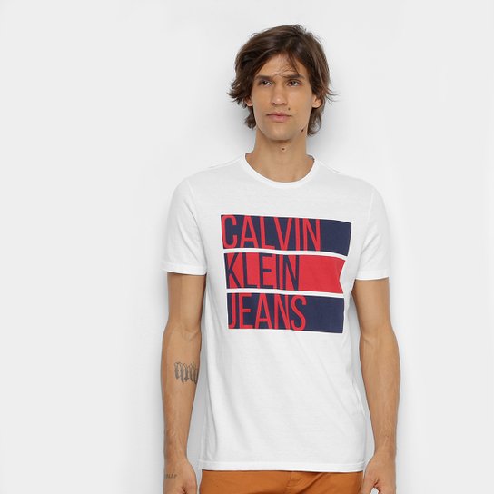 Camiseta Calvin Klein Jeans Manga Curta Masculina - Branco é ruim? Camiseta Calvin Klein Jeans Manga Curta Masculina - Branco é boa?