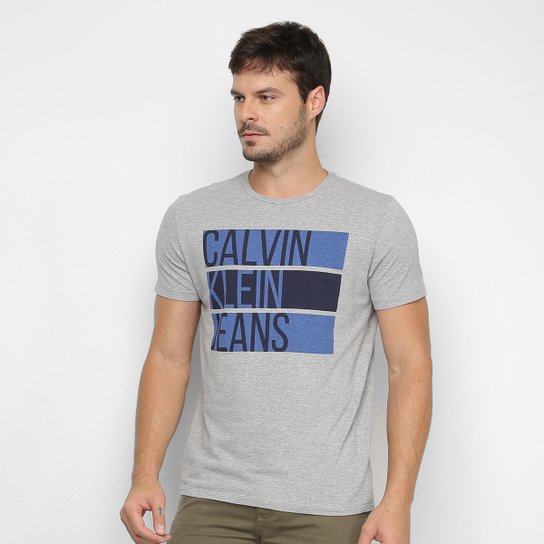 Camiseta Calvin Klein Jeans Manga Curta Masculina - Mescla é ruim? Camiseta Calvin Klein Jeans Manga Curta Masculina - Mescla é boa?