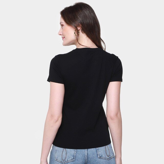 Camiseta Calvin Klein Logo Bordado Feminina