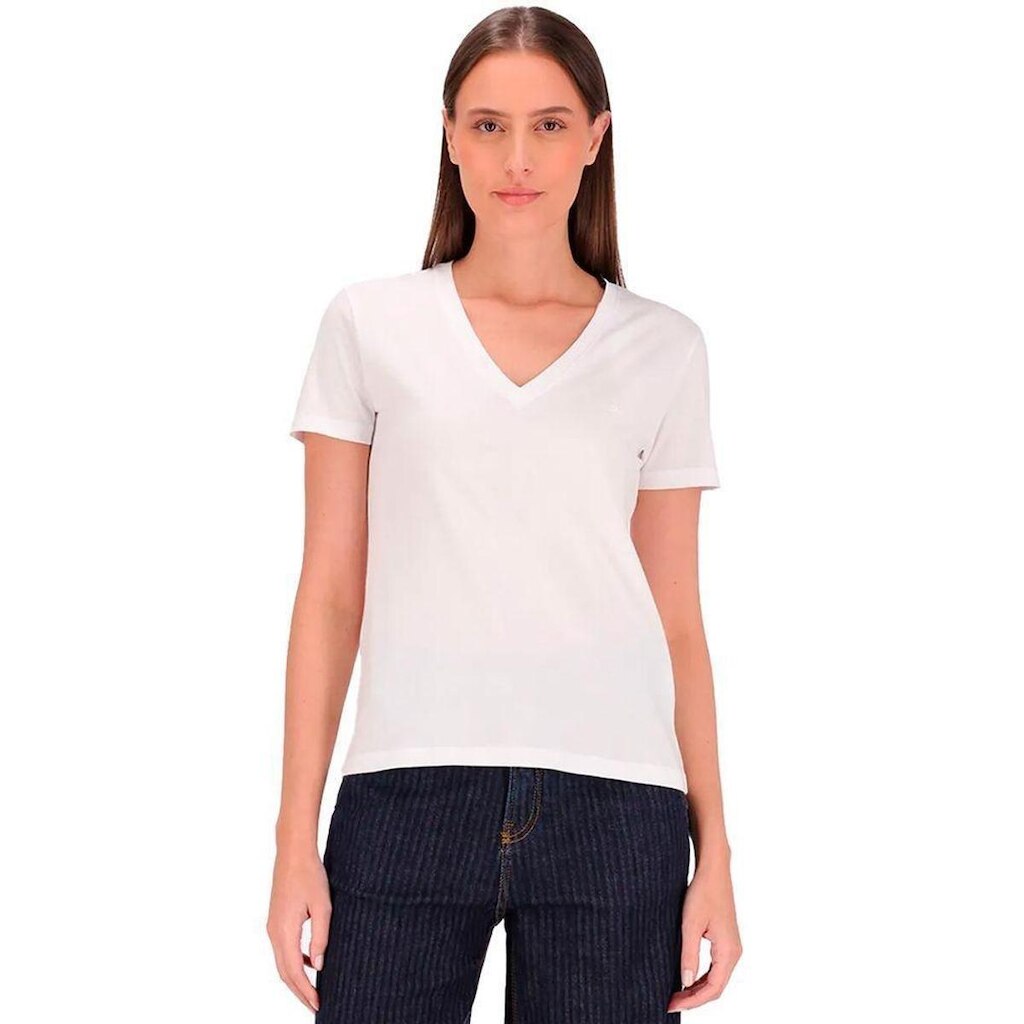 Camiseta Calvin Klein Logo Feminina - PRETO - G