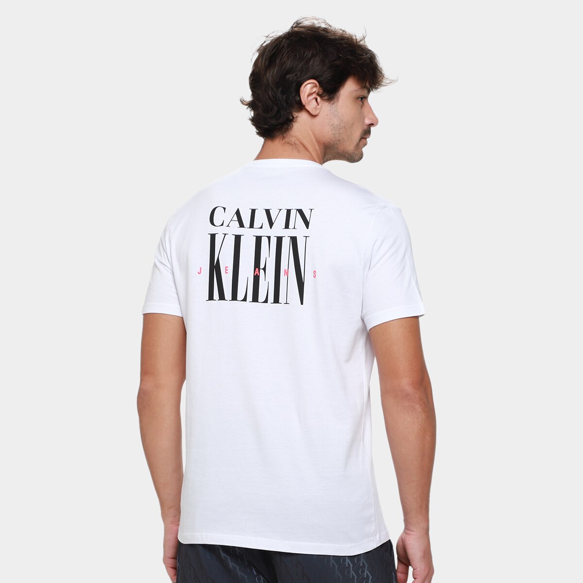 Camiseta Calvin Klein Logo Serif Font Masculino - 1