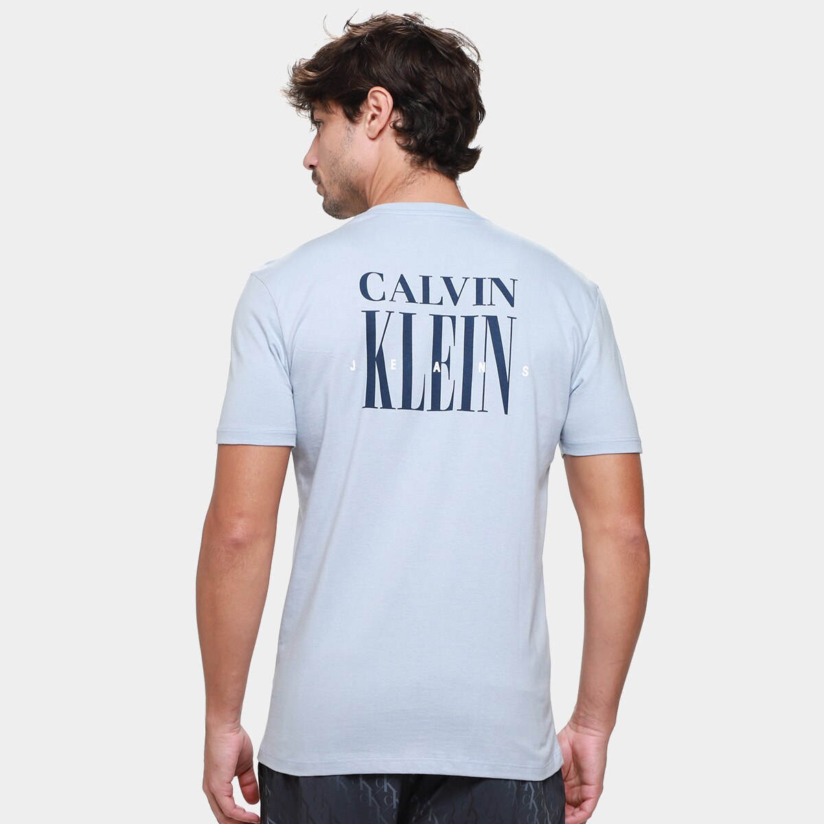 Camiseta Calvin Klein Logo Serif Font Masculino - 1