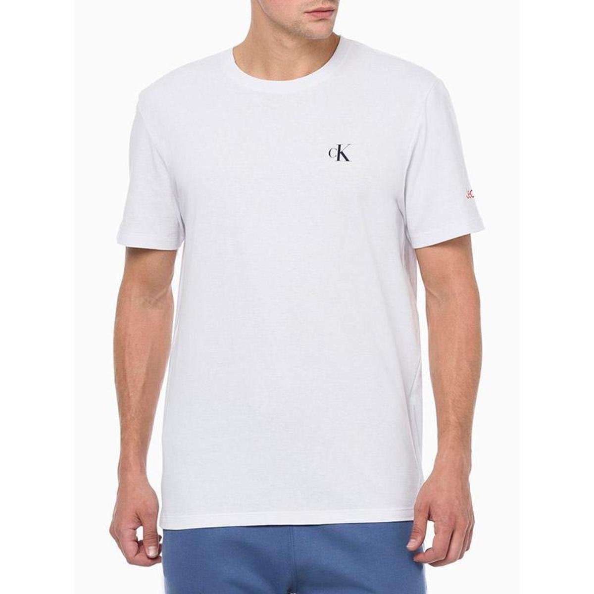 Camiseta Calvin Klein Masculina Branca - CM3OC01TC021-0900 Menor preço em Camiseta Calvin Klein Masculina Branca - CM3OC01TC021-0900