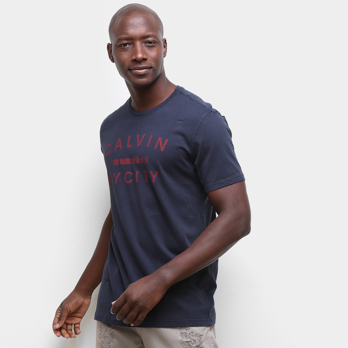 Camiseta calvin klein masculina promoção Clearance