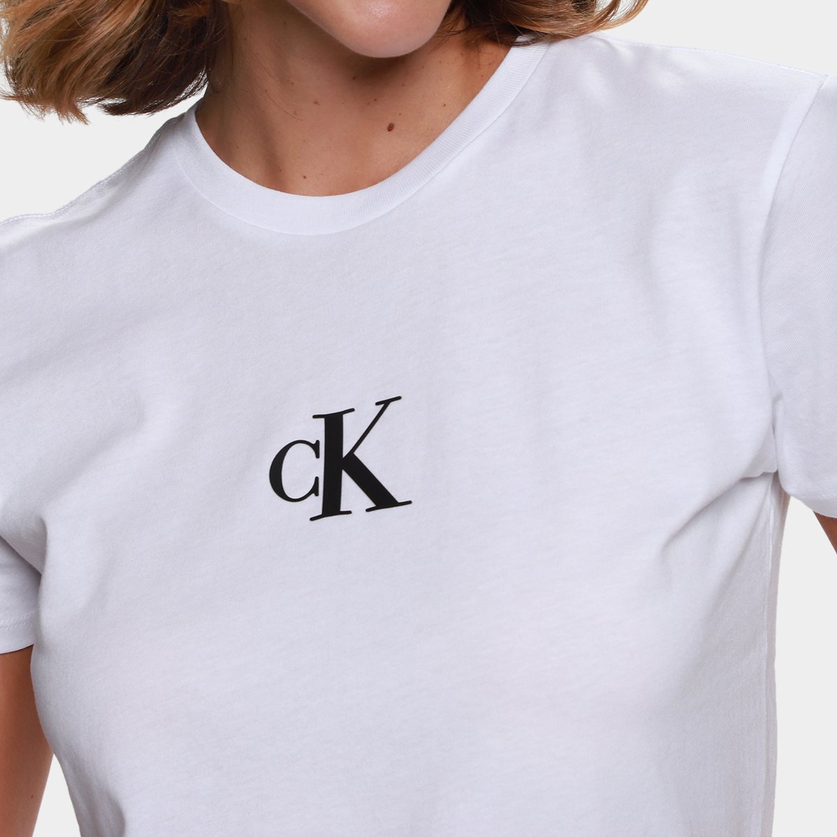 Camiseta Calvin Klein Rubber Patch Feminina - 2