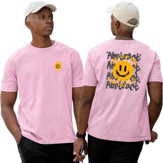 Camiseta Camisa Algodão‎ Smile Use Your Mind Abstract