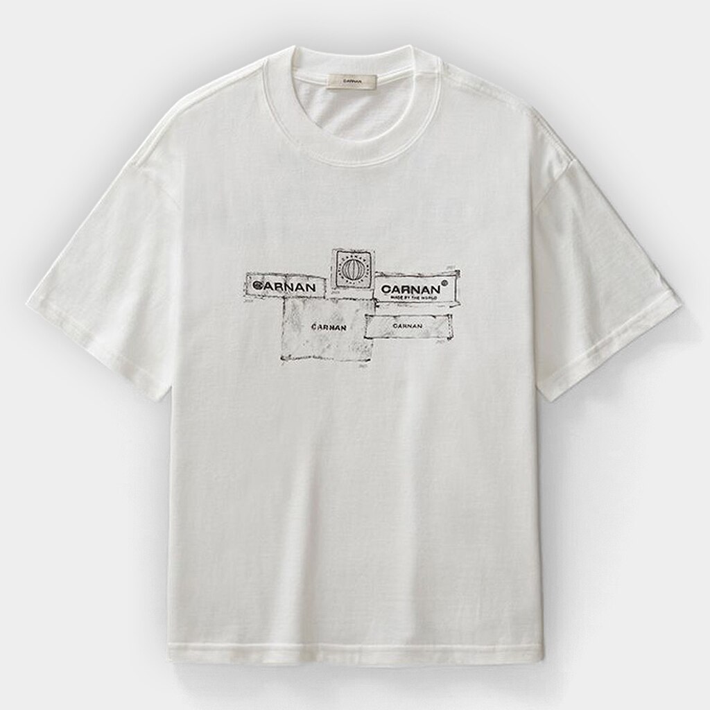 Camiseta Carnan Labels Boxy Masculina