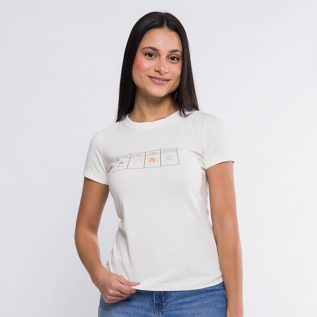 Camiseta Casual Feminina Marcio May Coffee