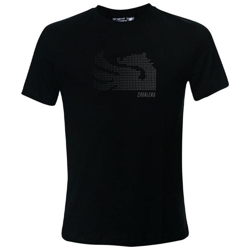 CAMISETA CAVALERA INDIE PIXEL LOGO PRETA MASCULINA