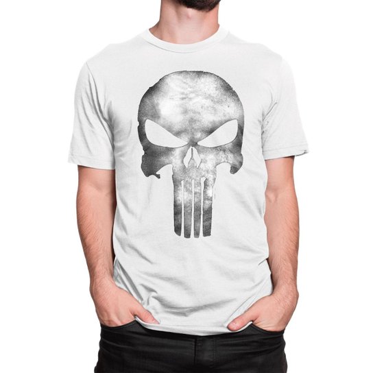 Camiseta Caveira Rock Personalizadas Punisher Justiceiro - Branco é ruim? Camiseta Caveira Rock Personalizadas Punisher Justiceiro - Branco é boa?
