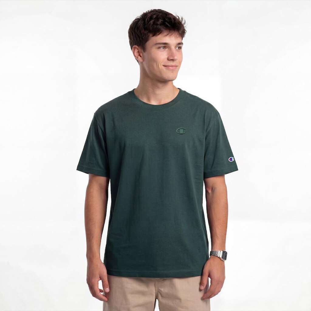 Camiseta Champion Ath Basic C Emb Logo Night Garden