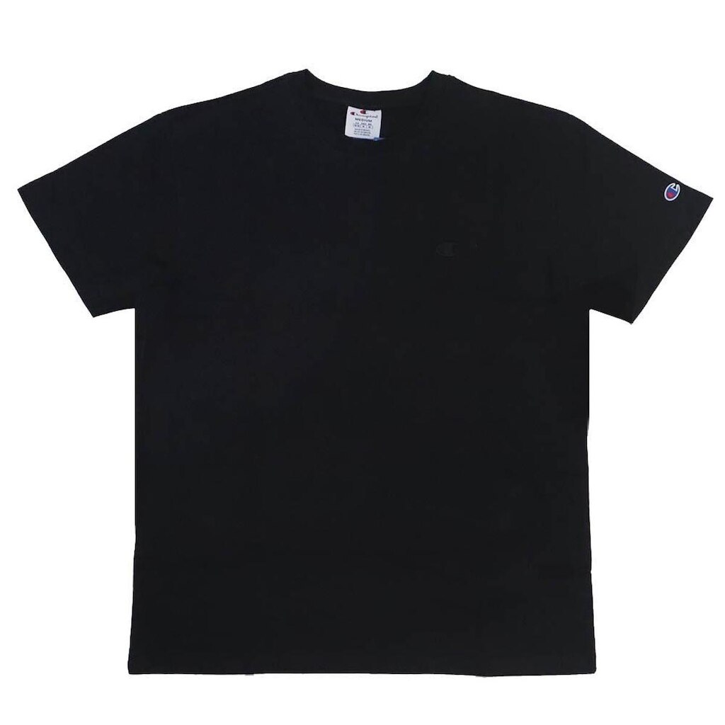 Camiseta Champion "Athletic" Basic C Emb Logo TST - Preto