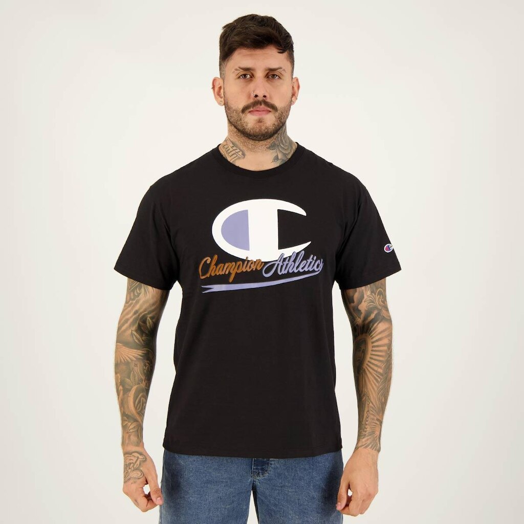 Camiseta Champion Atlhetic Preta