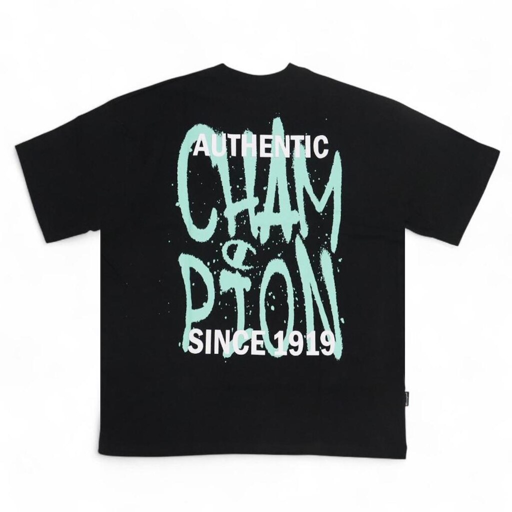 Camiseta Champion Big Screen Since - Preto (Oversize)