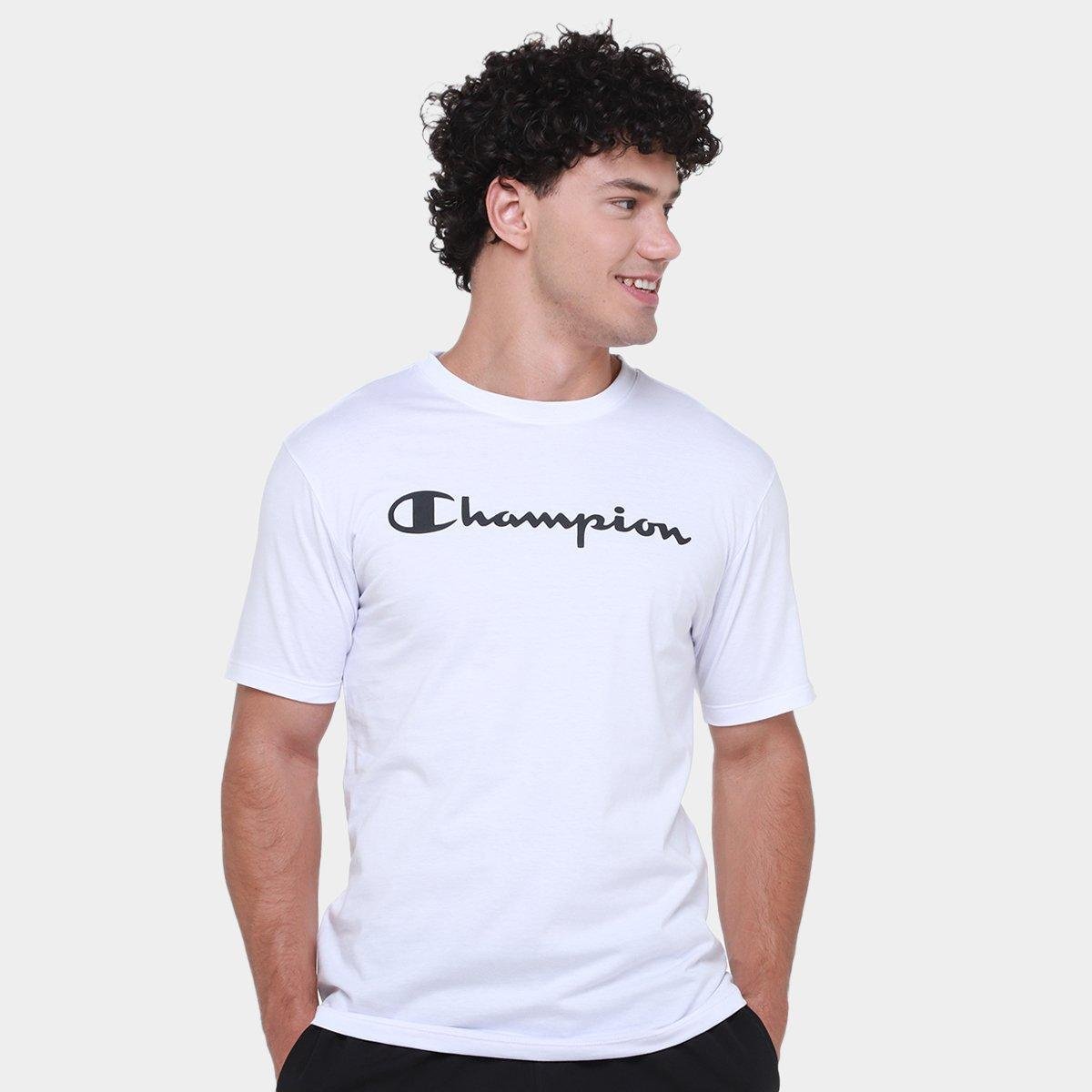 Camiseta Champion Carry Over Clas Script Masculina é boa?