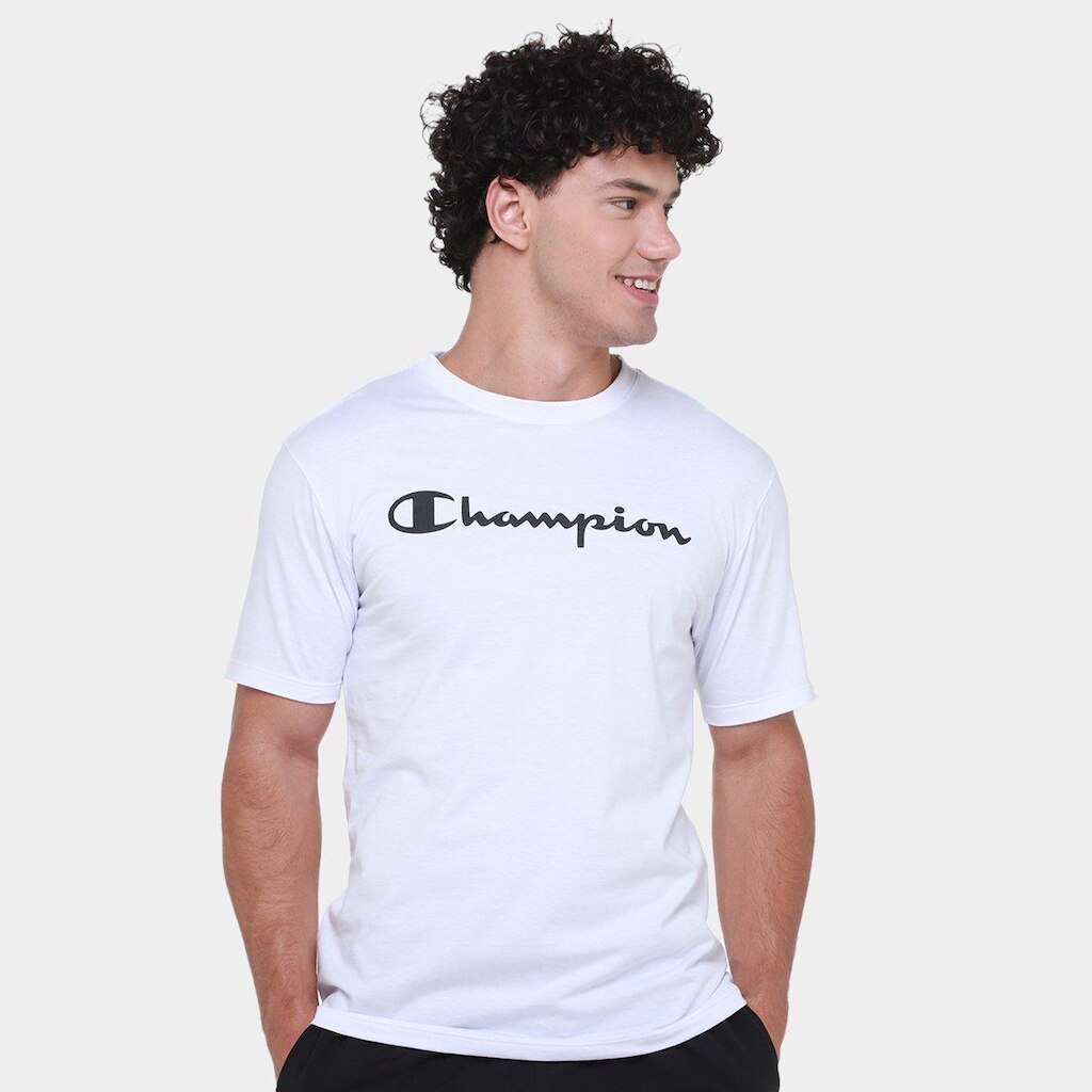 Camiseta Champion Carry Over Clas Script Masculina