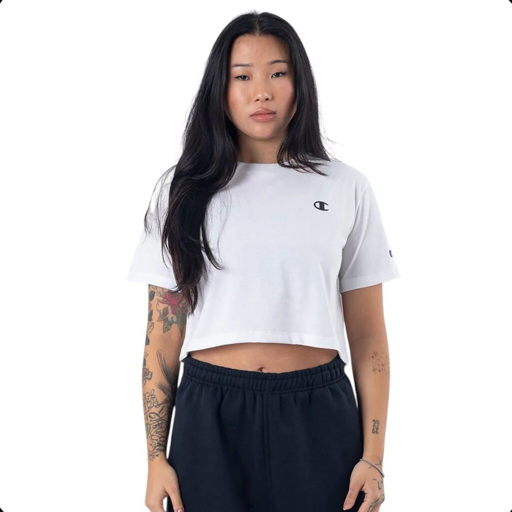 CAMISETA CHAMPION CROPPED C LOGO