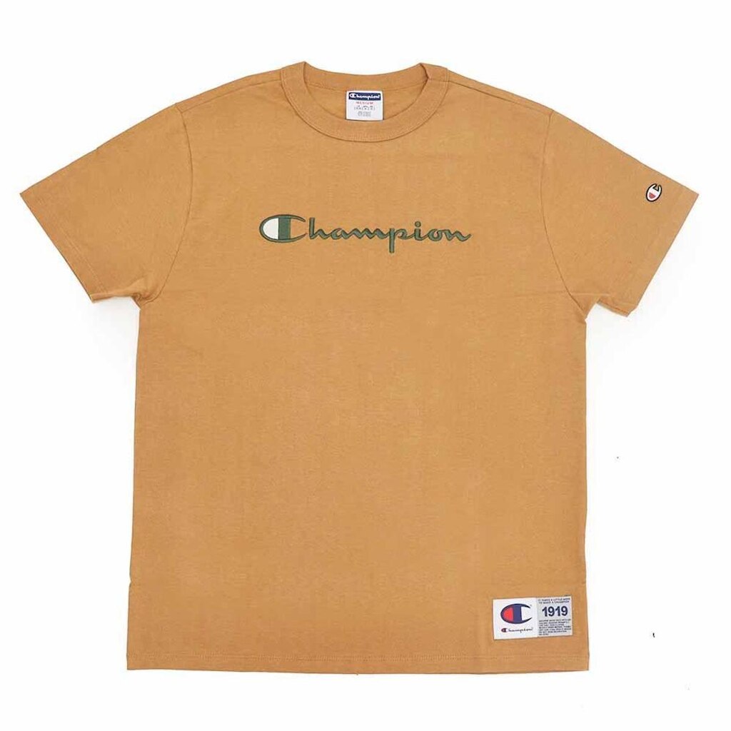 Camiseta Champion "Heritage" Script Briefly - Marrom