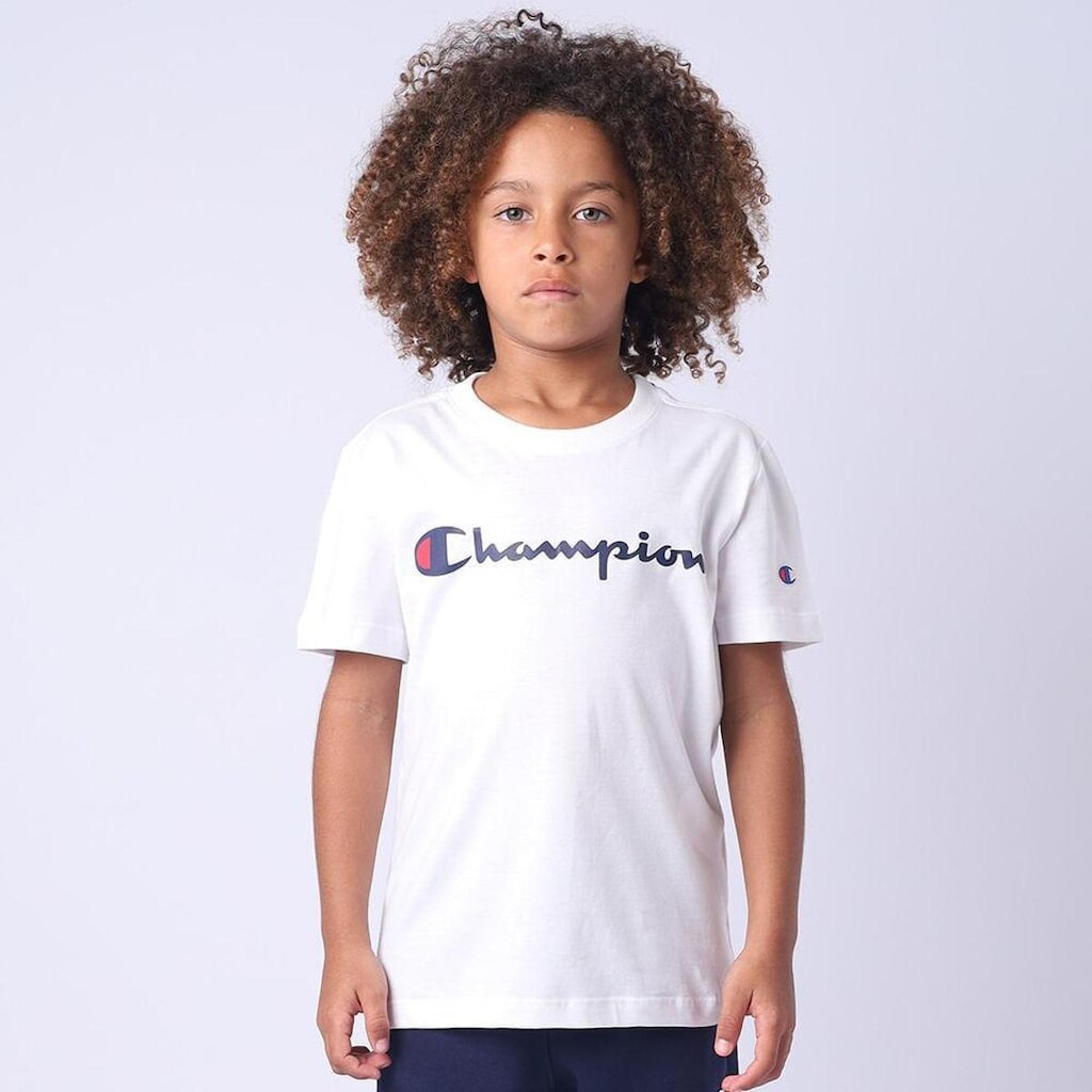 CAMISETA CHAMPION INFANTIL SCRIPT LOGO INK