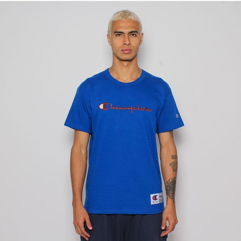 CAMISETA CHAMPION LIFE COLORS SCRIPT LOGO EMB