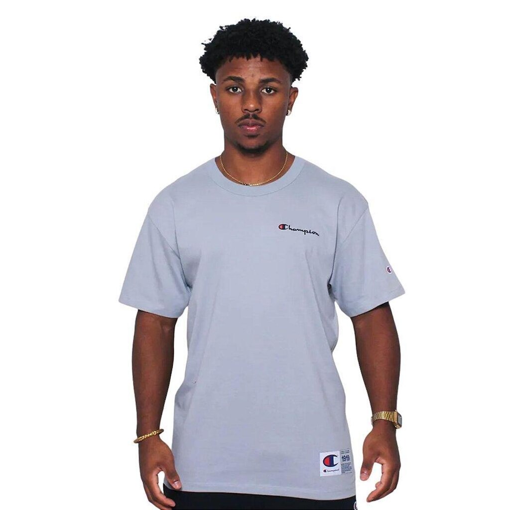 Camiseta Champion Malhão Mc Mini Logo Embroidery Azul