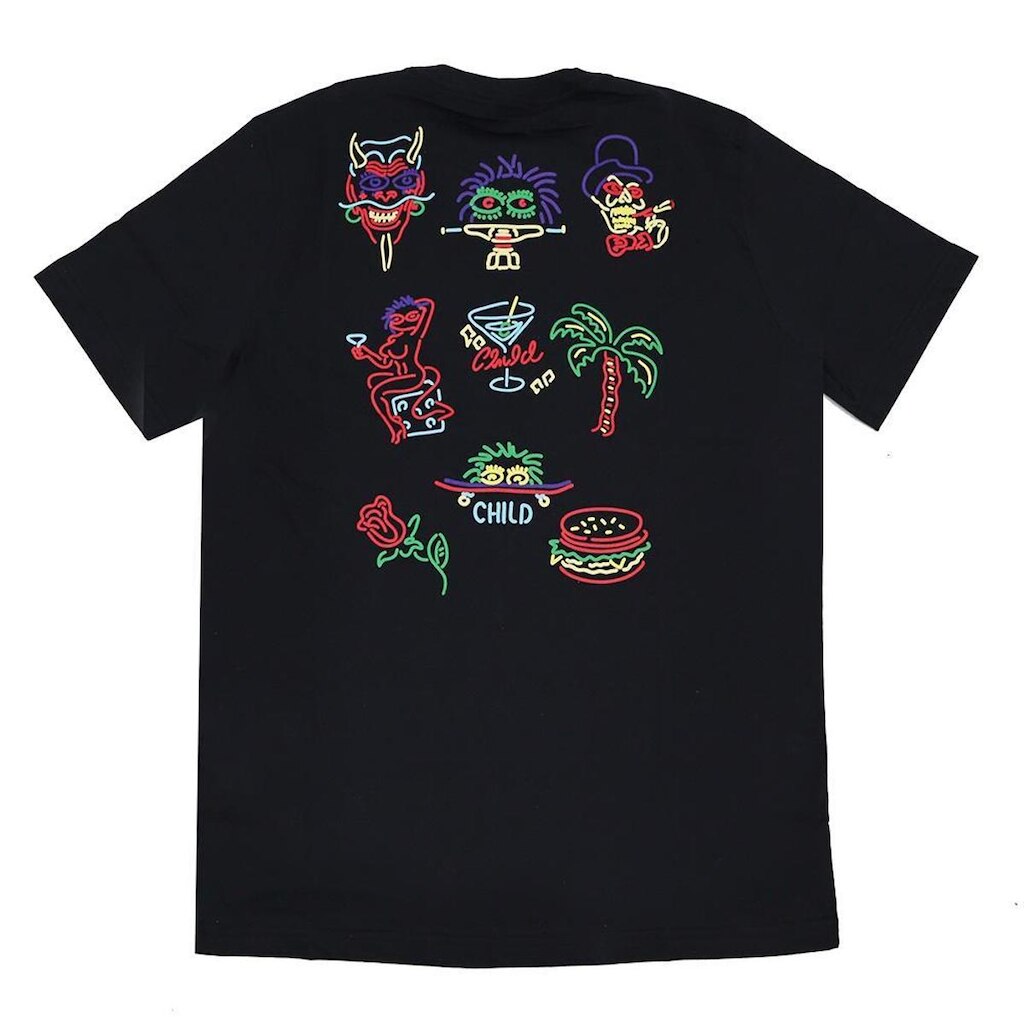 Camiseta Child Neon - Preto