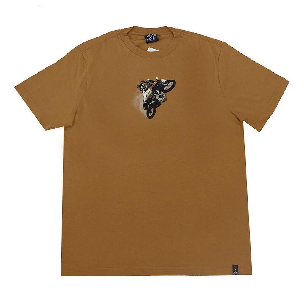 Camiseta Child Weelie - Marrom Claro