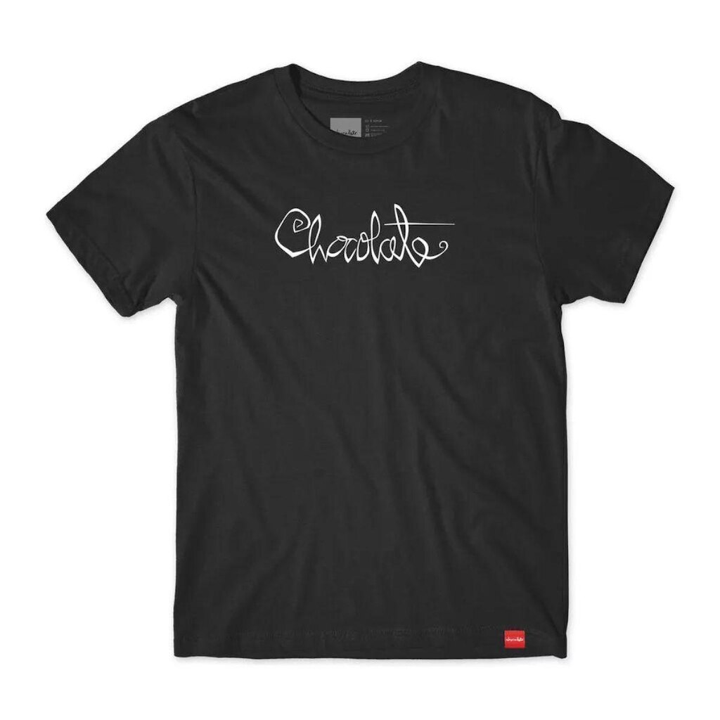CAMISETA CHOCOLATE SKATEBOARD SCRIPT TEE PRETO