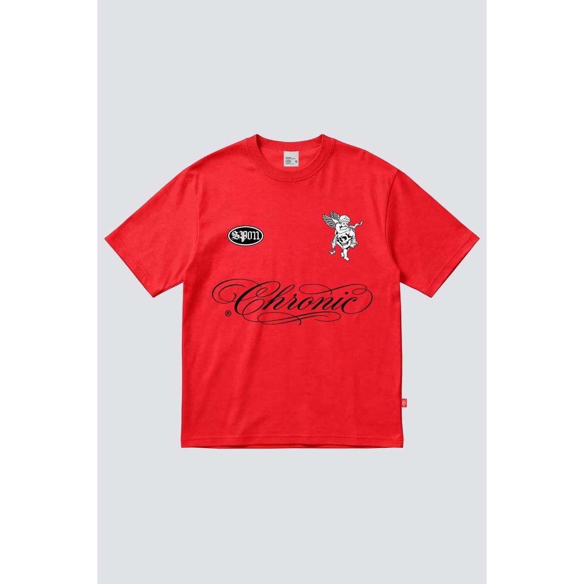 Camiseta Chronic Angel Skull - Vermelho | Netshoes