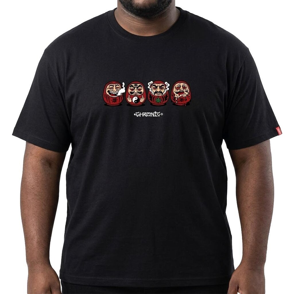 Camiseta Chronic Big Daruma Chapado Preto 4405