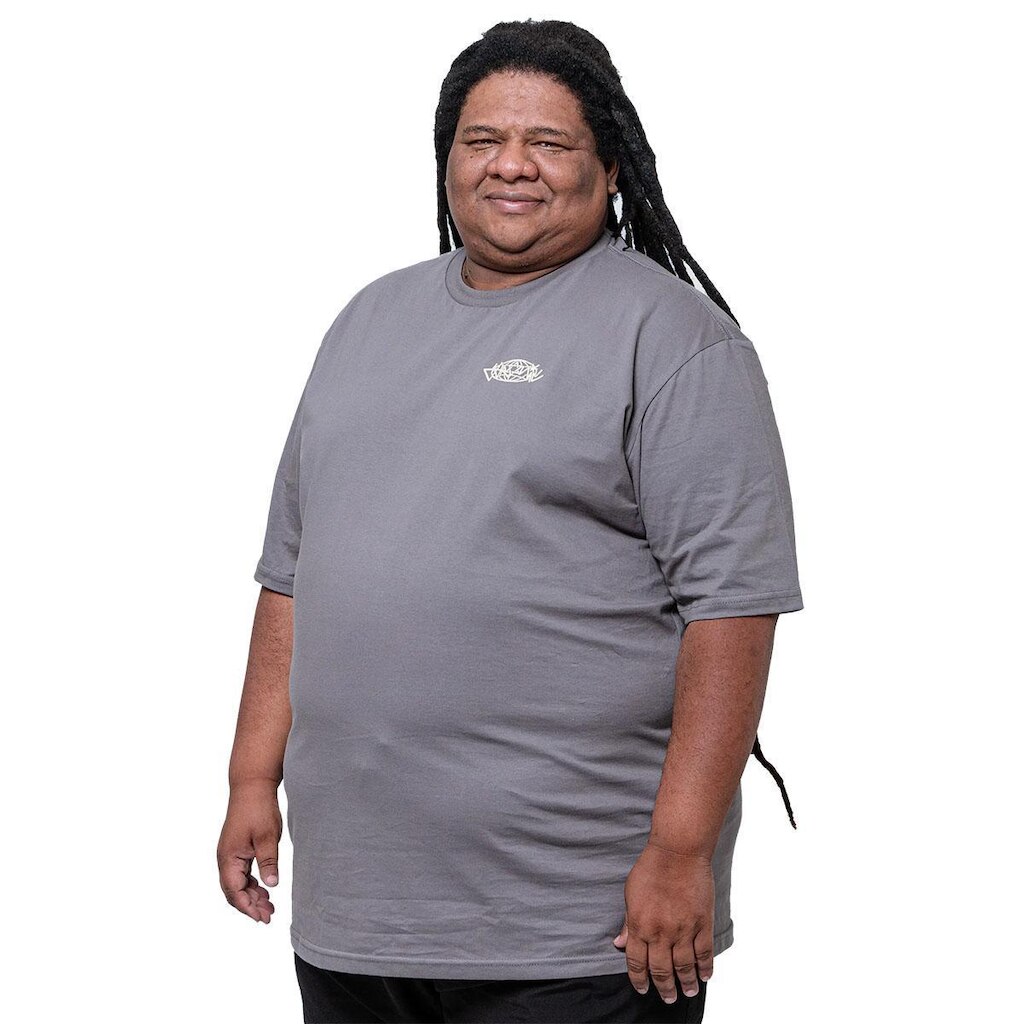 Camiseta Chronic Big Plus Size Ponto Equilibrio Cinza 4704