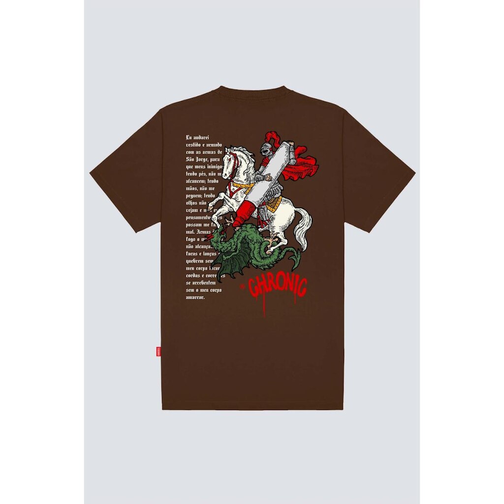 Camiseta Chronic Big São Jorge Marrom Original