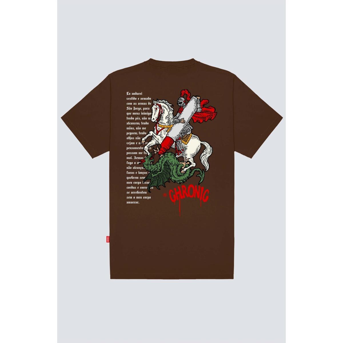 Camiseta Chronic Big São Jorge Marrom Original Menor preço em Camiseta Chronic Big São Jorge Marrom Original
