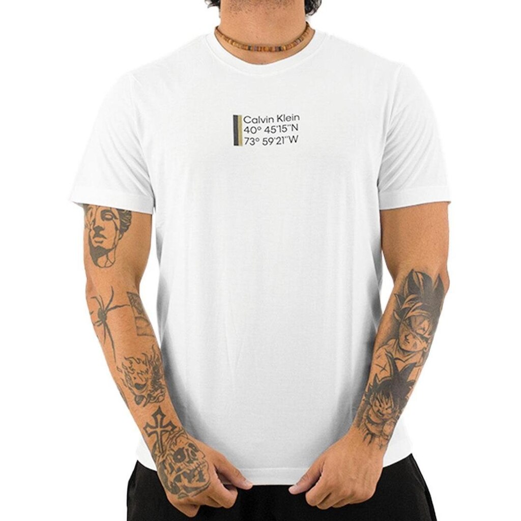 Camiseta Ck Coordenadas Masculino