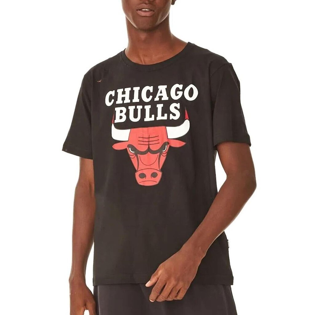 Camiseta CLassic NBA Chicago Bulls Preta