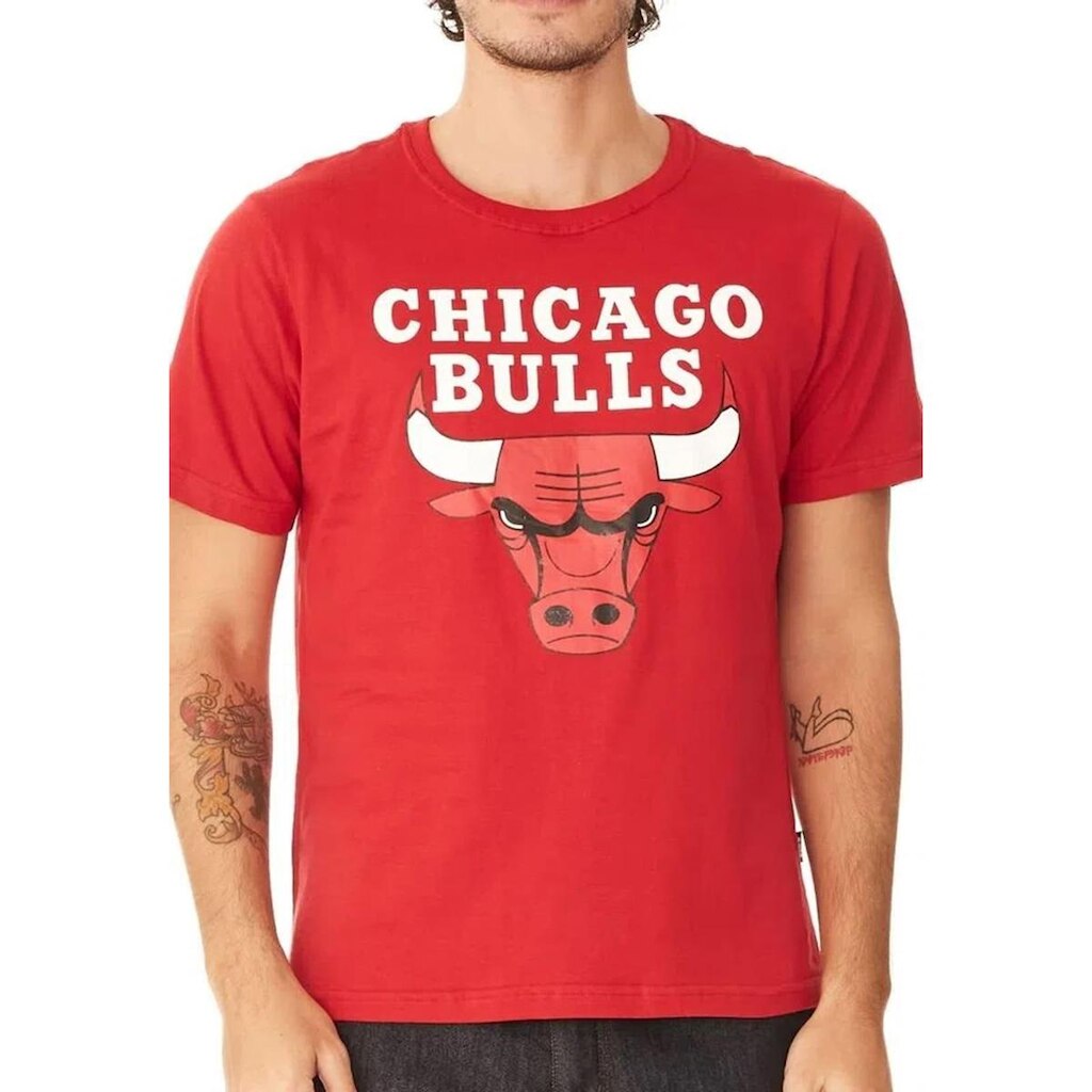Camiseta Clássica Chicago Bulls NBA Vermelha