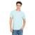 Camiseta Clássica Tommy Hilfiger Gola C - Azul Claro