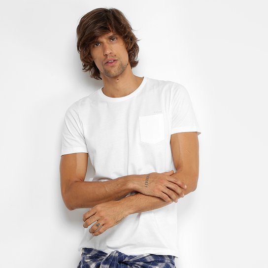 Camiseta Colcci Básica Bolso Masculina - Off White é ruim? Camiseta Colcci Básica Bolso Masculina - Off White é boa?